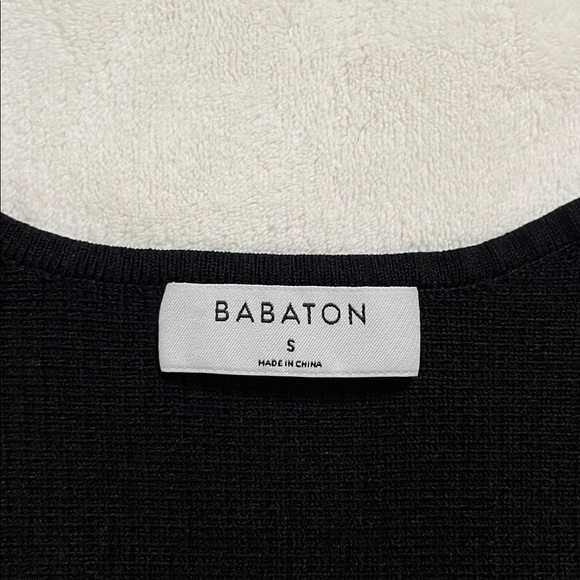 Aritzia Babaton Sculpt Knit Deep V Tank In Black - Picture 4 of 8